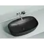 Умывальник чаша Ceramica Nova накладная овальная (цвет Черный Матовый) Element 600*380*138мм