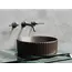 Умывальник чаша Ceramica Nova накладная круглая (цвет Темно-Коричневый Матовый) 360*360*115мм