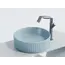 Умывальник чаша Ceramica Nova накладная круглая (цвет Голубой Матовый) Element 360*360*115мм