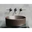 Умывальник чаша Ceramica Nova накладная круглая (цвет Темно-Коричневый Матовый) 360*360*115мм