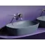 Умывальник чаша Ceramica Nova накладная овальная (цвет Серо-Голубой Матовый) Element 600*380*138мм