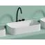 Умывальник чаша Ceramica Nova накладная ( Белый Матовый) Element 705*380*150мм