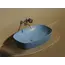 Умывальник чаша Ceramica Nova накладная овальная (цвет Голубой Матовый) Element 600*380*138мм