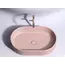 Умывальник чаша Ceramica Nova  накладная овальная (цвет Розовый Матовый) Element 608*385*122мм