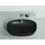 Умывальник чаша Ceramica Nova накладная овальная (цвет Черный Матовый) Element 600*380*138мм