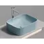 Умывальник чаша Ceramica Nova накладная прямоугольная (цвет Голубой Матовый) Element 505*380*150мм