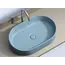 Умывальник чаша Ceramica Nova накладная овальная (цвет Голубой Матовый) Element 608*385*122мм