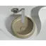 Умывальник чаша Ceramica Nova накладная круглая (цвет Капучино Матовый) Element 360*360*120мм
