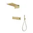 Душевая система скрытого монтажа со смесителем верхним и ручным душем BOHEME FUSION 130-G золото