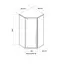 Душевой угол  C3AB  Ceruttispa без поддона (90x90x195)