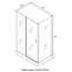 Душевой угол  VICTORIA120  Ceruttispa без поддона (90x120x195)