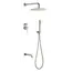 Душевая система встраиваемая  Boheme UNO 464-2-NB никель глянцевая