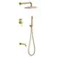 Душевая система встраиваемая  Boheme UNO 464-2-MG матовое золото матовая