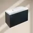Тумба подвесная ACWEN МОДЕРН 100 черный матовый, с раковиной Слим 100