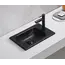 Встраиваемая сверху черная матовая раковина для ванной Gid Bm3340