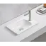 Встраиваемая сверху белая раковина для ванной Gid N3340