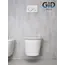 Безободковый подвесной унитаз микролифт дюропласт Gid Tr2130