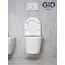 Безободковый подвесной унитаз микролифт дюропласт Gid Tr2130