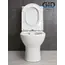 Напольный унитаз белый безободковый микролифт дюропласт Gid Tn2123