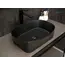 Накладная черная раковина для ванной Gid N9028bg
