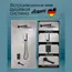 Душевая система ACWEN-80118B  встраиваемая с изливом , черный матовый