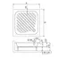 Душевой поддон квадратный RGW B/CL-S