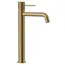 Смеситель для раковины AVS Pulse высокий, брашированное золото