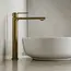 Смеситель для раковины AVS Elegant высокий, брашированное золото