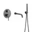 Смеситель для ванны и душа скрытого монтажа ACWEN 80073GG графит