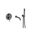 Смеситель для ванны и душа скрытого монтажа ACWEN 80073GG графит