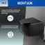 Унитаз подвесной AVS Спутник безободковый, черный матовый
