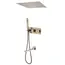 Душевая система ABBER Daheim AF8254G скрытого монтажа с изливом, термостат, золото матовое