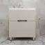 Тумба напольная Style line "Матис " с раковиной ASTI  (2 ящика), КРЕМ, ЭМАЛЬ