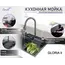 Многофункциональная мойка Ceruttispa GLORIA II nano black (серая) из нержавеющей стали, кухонная