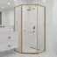Душевой уголок RGW HO-088Gb прозрачное/золото