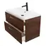 Тумба с раковиной подвесная BelBagno DUE Noce