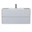 Тумба подвесная  Uperwood Next Premium  белая, 1/2 ящика