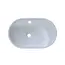 Раковина накладная для ванной Uperwood Luna 60х36х11,5 см, овальная, белая глянцевая