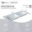 Раковина для ванной Uperwood Modul 122х45х12 см, белая глянцевая
