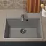 Кухонная мойка из искусственного камня Uperwood ECON UPD-104-003, прямоугольная, серая матовая