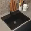 Кухонная мойка из искусственного камня Uperwood ECON UPD-104-004, прямоугольная, черная матовая