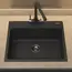 Кухонная мойка из искусственного камня Uperwood UPD-104, прямоугольная, цвет уголь