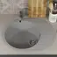 Кухонная мойка из искусственного камня Uperwood ECON UPD-107-003, овальная, серая матовая