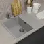 Кухонная мойка из искусственного камня Uperwood ECON UPD-201-003, прямоугольная, серая матовая