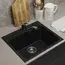 Кухонная мойка из искусственного камня Uperwood ECON UPD-408-004, прямоугольная, черная матовая