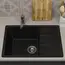 Кухонная мойка из искусственного камня Uperwood ECON UPD-506-004, прямоугольная, черная матовая