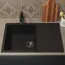 Кухонная мойка из искусственного камня Uperwood ECON UPD-507-004, прямоугольная, черная матовая
