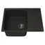 Кухонная мойка из искусственного камня Uperwood UPD-202, прямоугольная, цвет уголь