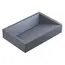 Раковина накладная бетонная Uperwood Mariana 60х40х12 см, прямоугольная, графит