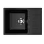 Кухонная мойка из искусственного камня Uperwood ECON UPD-506-004, прямоугольная, черная матовая